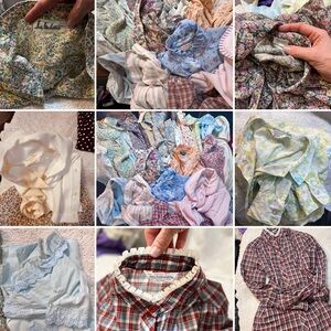 True Vintage•Feminine Floral Pastel•Blouse Bundles of 10